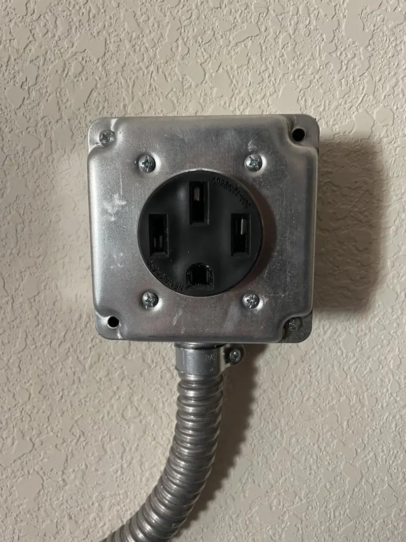 NEMA 14-50 outlet installed for Smart Home Electrical in Glencoe